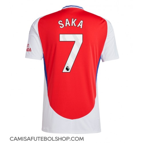 Camisa de time de futebol Arsenal Bukayo Saka #7 Replicas 1º Equipamento 2024-25 Manga Curta